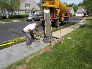 Concrete sidewalk inspection